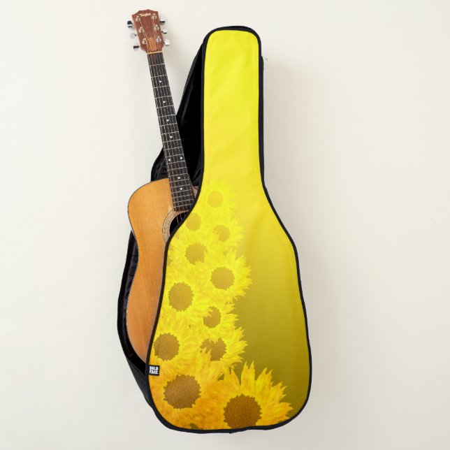 Sonnenblumenmosaik Gitarrentasche (Vorderseite)