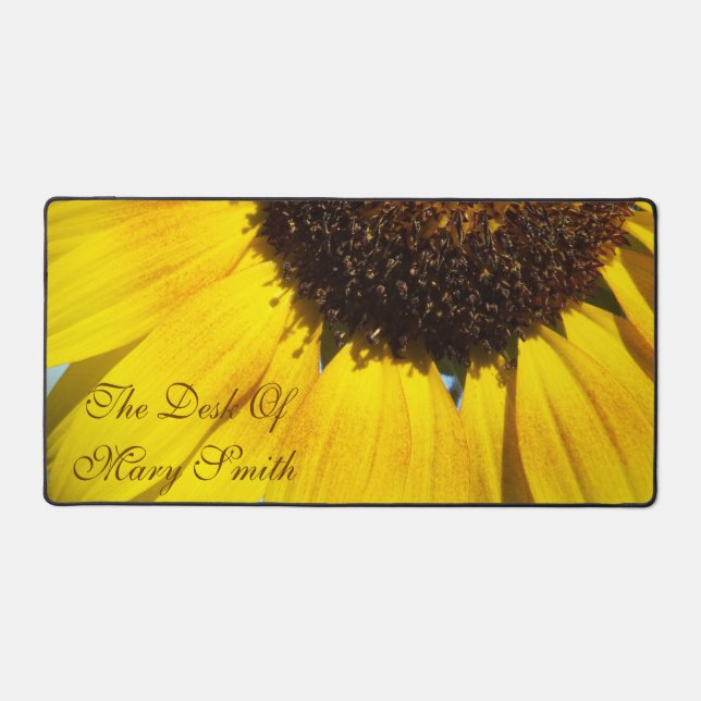 Sonnenblumenmousepad *personalize* schreibtischunterlage (Vorderseite)