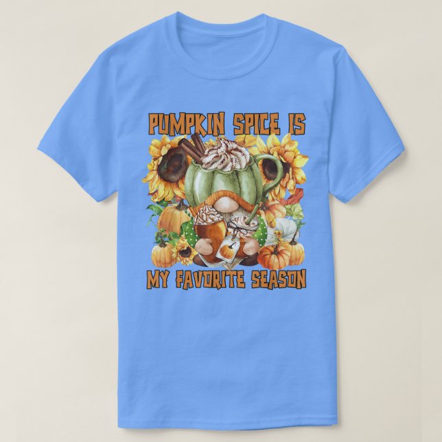 Sonnenblumenmuster für Herbst Lover Funny Thanksgi T-Shirt (Design vorne)