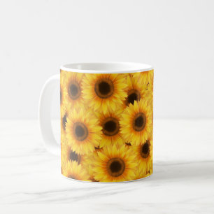 Sonnenblumenmuster, gelbe Schönheiten, Kaffeetasse