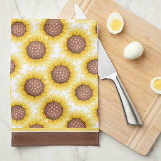 Sonnenblumenmuster Geschirrtuch