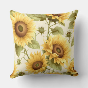 Sonnenblumenmuster Kissen