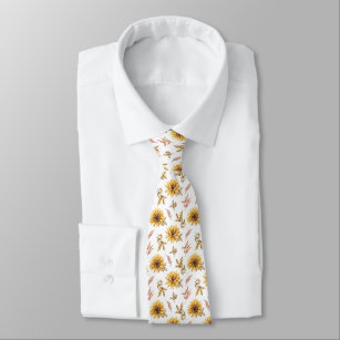 Sonnenblumenmuster Krawatte