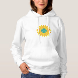 Sonnenblumenmuster | Lebhaftes Sommerblumendesign Hoodie