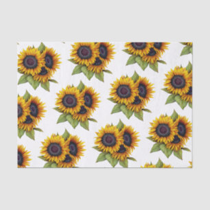 Sonnenblumenmuster Seidenpapier