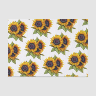 Sonnenblumenmuster Seidenpapier