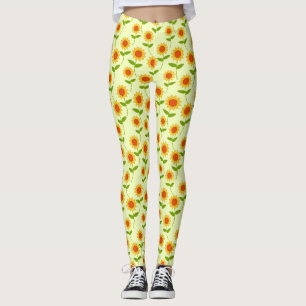 Sonnenblumenmuster wiederholen leggings