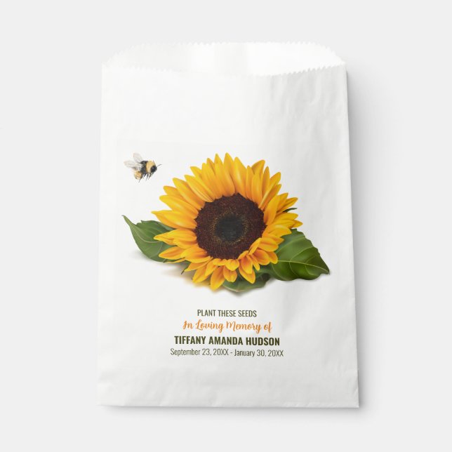 Sonnenblumenmütterpaket Geschenktütchen (Vorderseite)