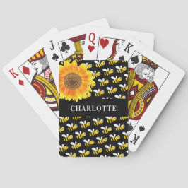Sonnenblumenname für schwarze Hummeln Spielkarten