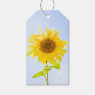 Sonnenblumennatur-Foto Geschenkanhänger
