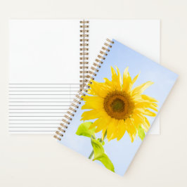 Sonnenblumennatur-Foto Notizbuch