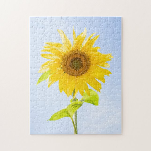 Sonnenblumennatur-Foto Puzzle (Vertikal)