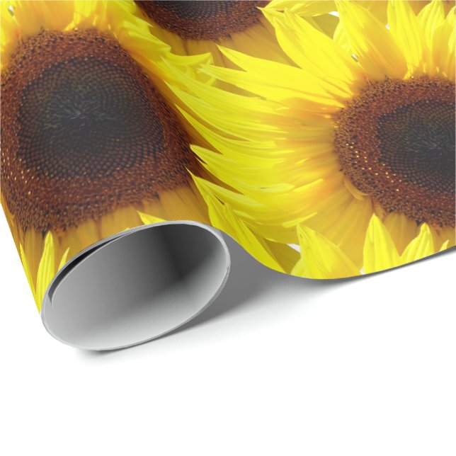 Sonnenblumenpapier Geschenkpapier (Rolleneckpunkt)
