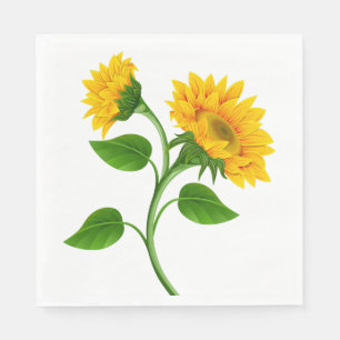 Sonnenblumenpapier Napkins Serviette