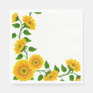 Sonnenblumenpapier Napkins Serviette