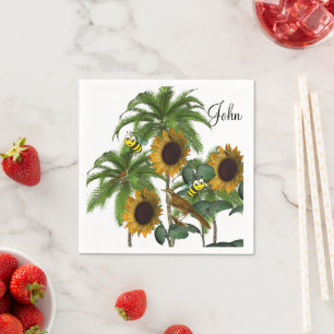Sonnenblumenpapier Napkins Serviette
