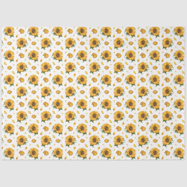 Sonnenblumenpapier Seidenpapier (Vorderseite)