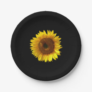 Sonnenblumenpapierplatte Pappteller