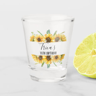 Sonnenblumenpartei Geburtstagsparty Schnapsglas