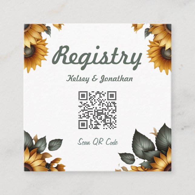 Sonnenblumenpflaster Begleitkarte (Vorderseite)