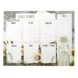 Sonnenblumenplaner Notizblock