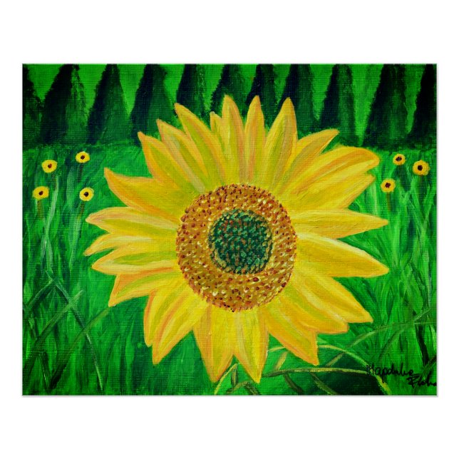 Sonnenblumenposter  poster (Vorderseite)