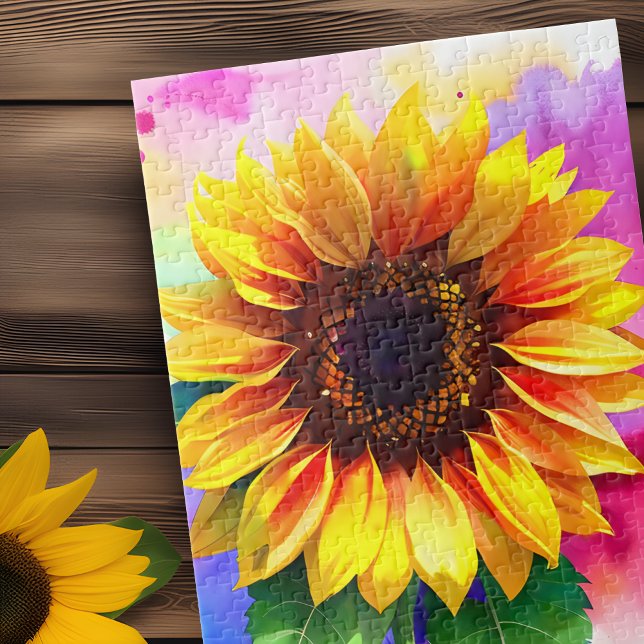 Sonnenblumenpuzzle - Lebhafte Blüten der Freude Puzzle (Nature's Puzzle, Joyful Muzzle! 🌻🧩)