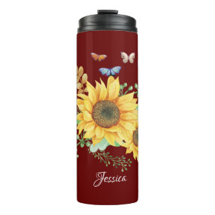Sonnenblumenquelle Thermosbecher