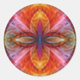 Sonnenblumenreich Runder Aufkleber