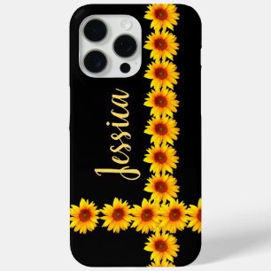 Sonnenblumenreihen Personalisiert Case-Mate iPhone Hülle