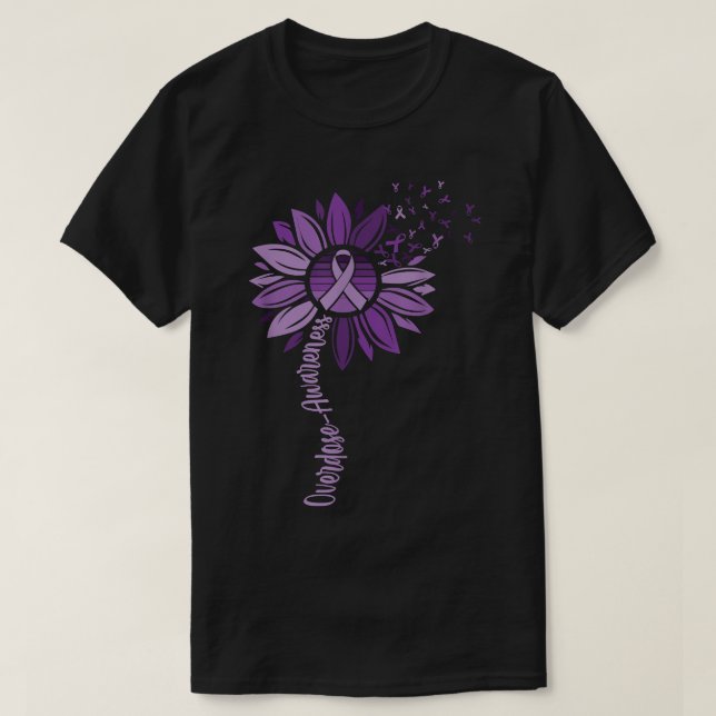 Sonnenblumenribons Überdosierung Werbetexte T-Shirt (Design vorne)