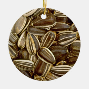 Sonnenblumensamen Weiß-Blumen Keramikornament