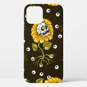 Sonnenblumenschädel nahtlos Muster Case-Mate iPhone Hülle