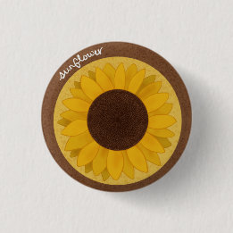 Sonnenblumenschaltfläche Button