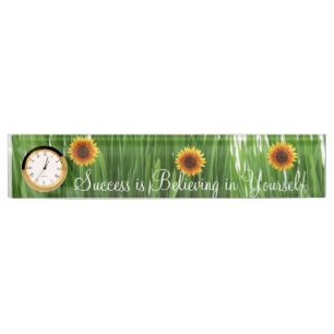 Sonnenblumenschild Namensplakette