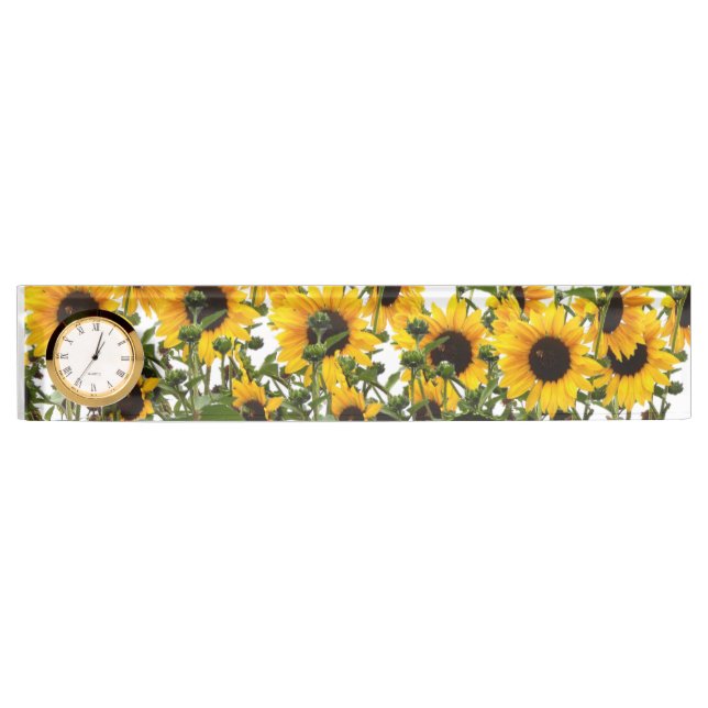 Sonnenblumenschild Namensplakette (Vorderseite)