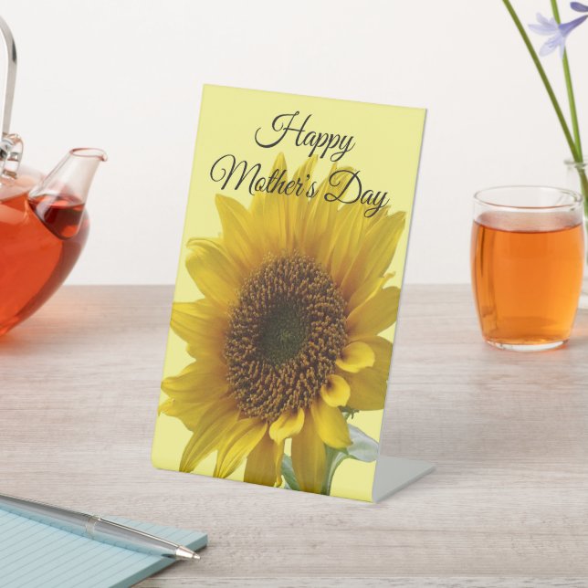 Sonnenblumenschild Sockelschild (In SItu)