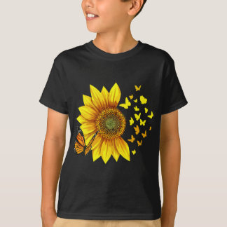 Sonnenblumenschmetterlinge T-Shirt