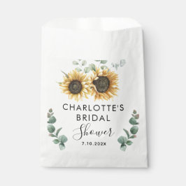 Sonnenblumenschrift Botanisches Brautparty Geschenktütchen