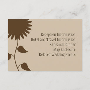 Sonnenblumenschutzkarte auf Beige Begleitkarte