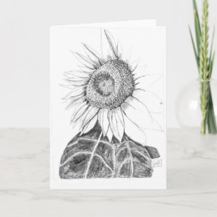 Sonnenblumenskizze Karte