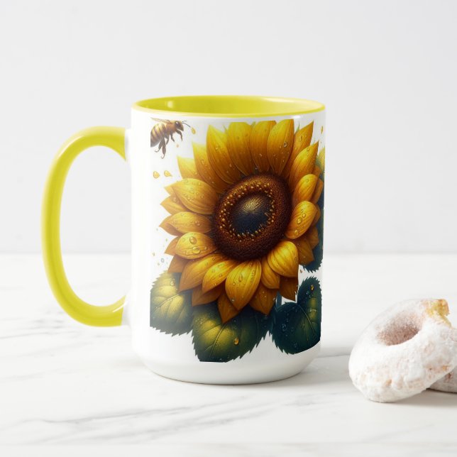 Sonnenblumensommer Tasse (Mit Donut)