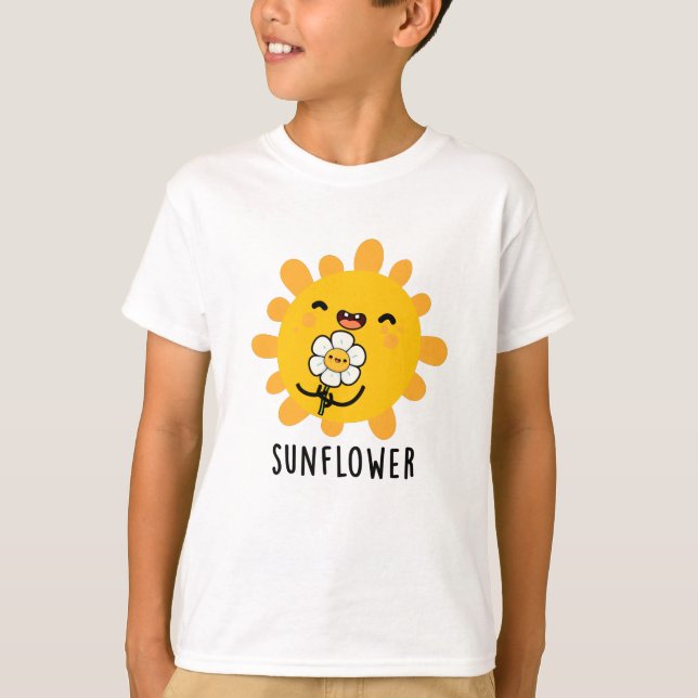 Sonnenblumensonne und Blume Pub T-Shirt (Vorderseite)