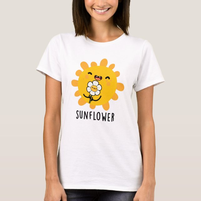Sonnenblumensonne und Blume Pub T-Shirt (Vorderseite)