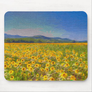Sonnenblumenstrände Mousepad