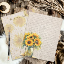 Sonnenblumenstrauß gefüttertes Scrapbook-Papier