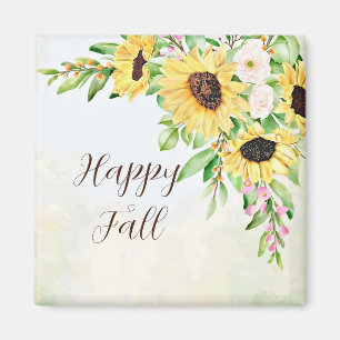 Sonnenblumenstrauß mit anpassbarem Text Magnet