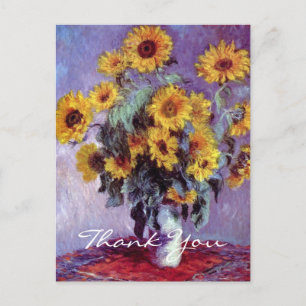 Sonnenblumenstrauß von Claude Monet Postkarte