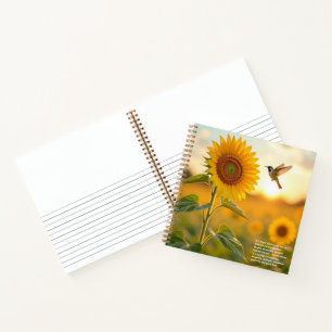 Sonnenblumensymbolik  notizbuch