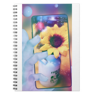 Sonnenblumentelefon Notizblock